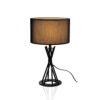 TABLE LAMP CONTEMPORARY OVAL BLACK IRON 30X52CM LAMPSHADE SIZE 30X18CM 3907489260635 WEB